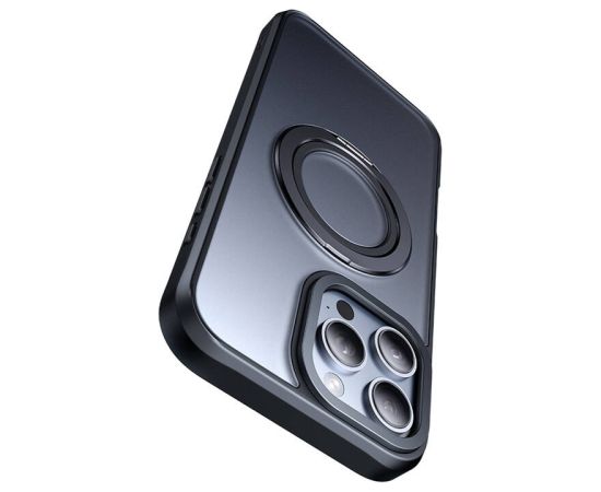 McDodo PC-4932 MagSafe case for iPhone 16 Pro with stand (black)