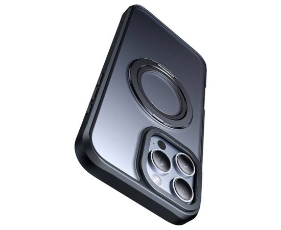 McDodo PC-4933 MagSafe case for iPhone 16 Pro Max with stand (black)