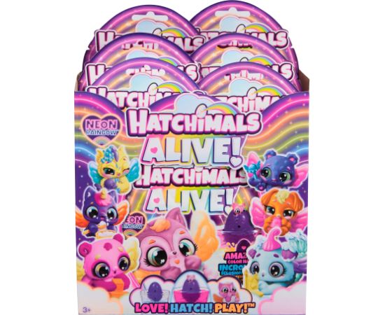 HATCHIMALS Alive Неоновая радуга в закрытой упаковке