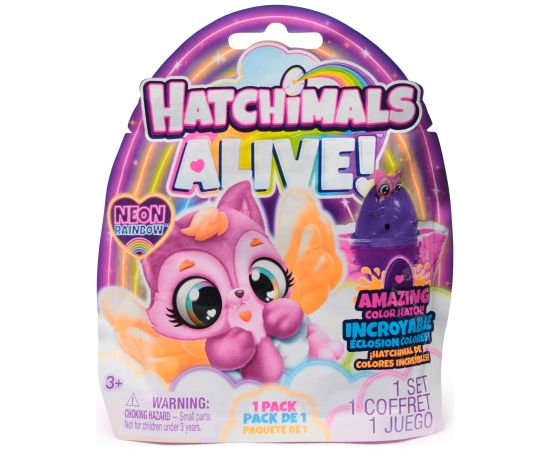 HATCHIMALS Alive Неоновая радуга в закрытой упаковке
