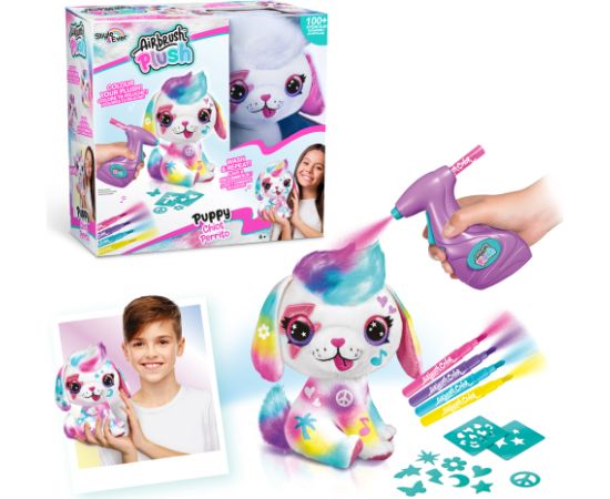 AIRBRUSH PLUSH игровой набор мягкая игрушка с аэрографом Щенок, 26 см