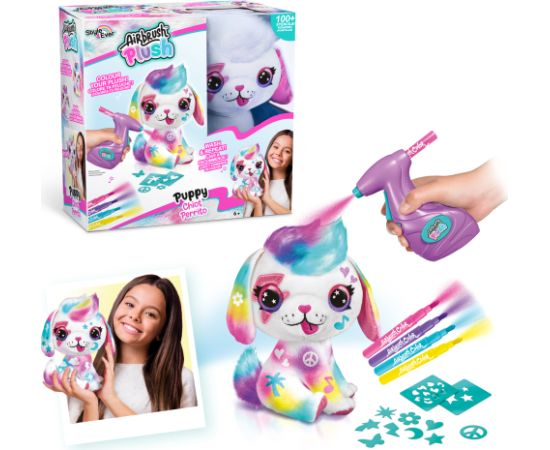 AIRBRUSH PLUSH игровой набор мягкая игрушка с аэрографом Щенок, 26 см