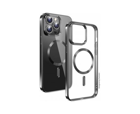 Swissten Clear Jelly Magstick Metallic Case Aizsargapvalks priekš Samsung Galaxy S25 5G