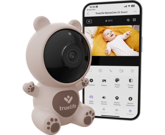 Niania TrueLife TrueLife NannyCam S3 Smart Mazuļu uzraudzības ierīces