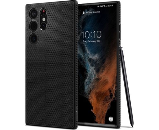 Чехол SPIGEN Liquid Air ACS03915 для Samsung Galaxy S22 Ultra - матовый черный