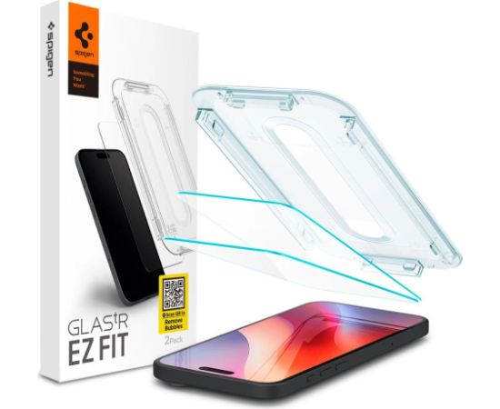 Spigen Glas.tR EZ Fit закаленное стекло для iPhone 16 Pro - 2 шт.