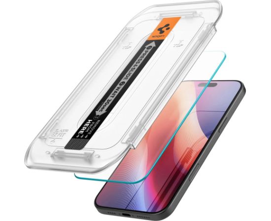 Spigen Glas.tR EZ Fit закаленное стекло для iPhone 16 Pro - 2 шт.