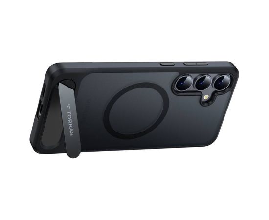 Etui na telefon Torras Pstand Series do Samsung S25+ (czarne)