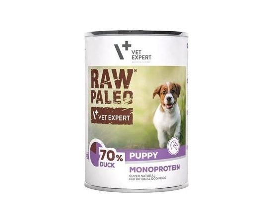 VetExpert VetExpert Raw Paleo Kaczka Puppy Can 400g