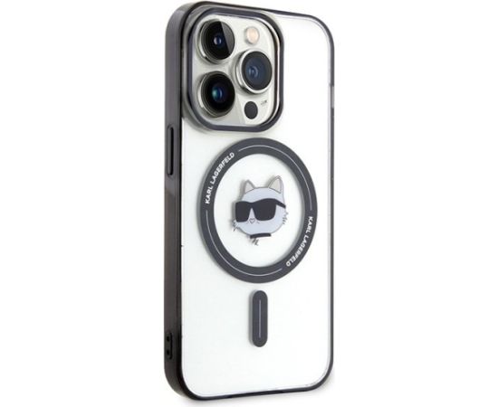 Karl Lagerfeld IML Choupette`s Head MagSafe Back Case Защитный Чехол для Apple iPhone 15 Pro Max