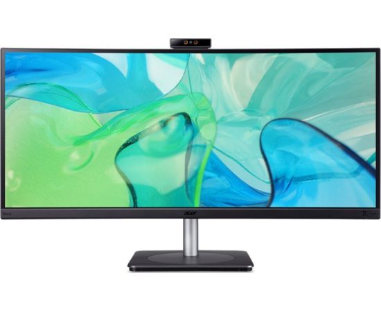 Monitor Acer Vero CB343CURD, QLED monitor - 34 - black/silver, WQHD, IPS, curved, USB-C