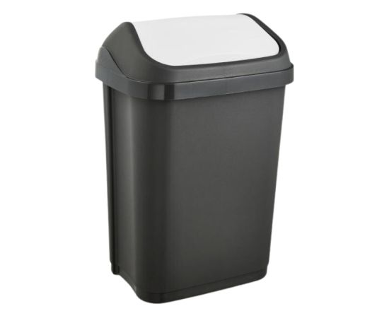 Keeeper Atkritumu spainis ar grozāmu vāku 10L Swantje 25,5x19x38cm grafīta krāsā