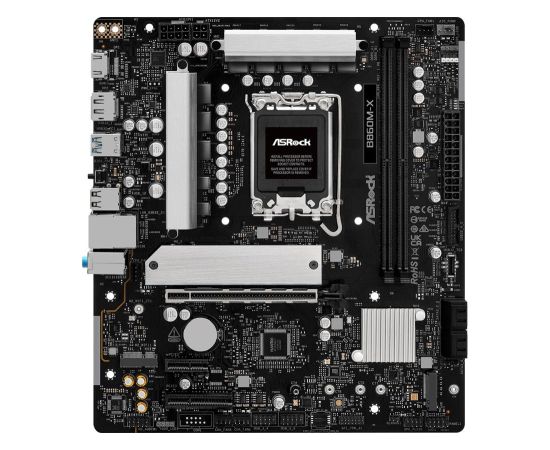 Mainboard ASROCK Intel B860 Express LGA1851 Micro-ATX Memory DDR5 Memory slots 2 1xPCI-Express 4.0 1x 1xPCI-Express 4.0 4x	 1xPCI-Express 4.0 16x 1xM.2 1xHDMI 1xDisplayPort 1xAudio-In 1xAudio-Out 1xMicrophone 2xUSB 2.0 3xUSB 3.2 1xUSB-C 1xRJ45 B860M-X Материнские платы