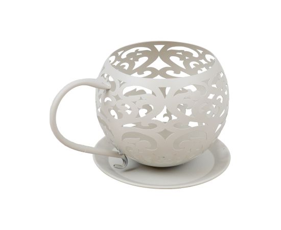 Candle holder SANDY 26x19xH15cm, antique white