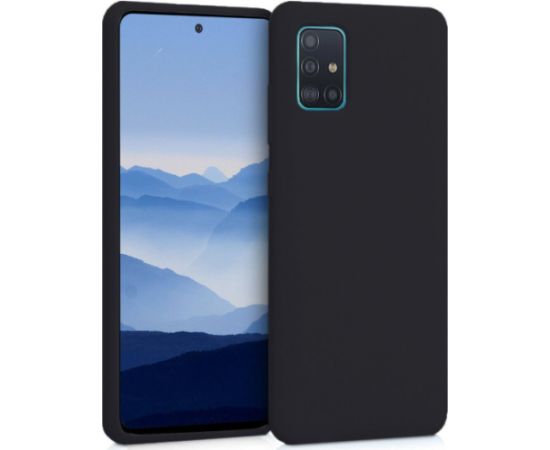 Fusion Elegance fibre Back Case Silikona Aizsargapvalks Priekš Samsung Galaxy A26 5G melns