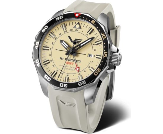 Vostok Europe N1 Rocket GMT NH34-225A713SIWH Rokas pulksteņi 