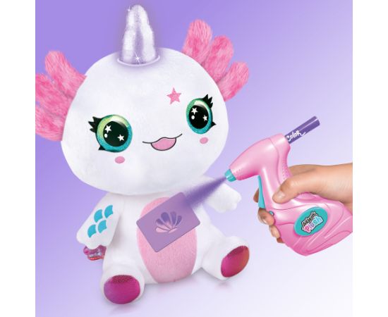 AIRBRUSH PLUSH Plīša DIY komplekts Aksolotradzis ar aerogrāfu