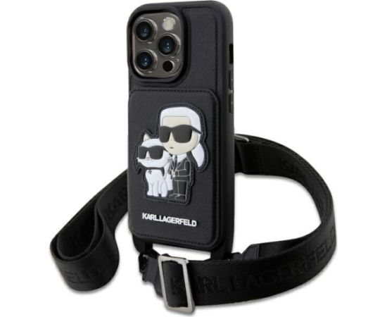 Karl Lagerfeld KLHCP14LCSAKCPMK Aizmugurējais Apvalks Priekš Apple iPhone 14 Pro