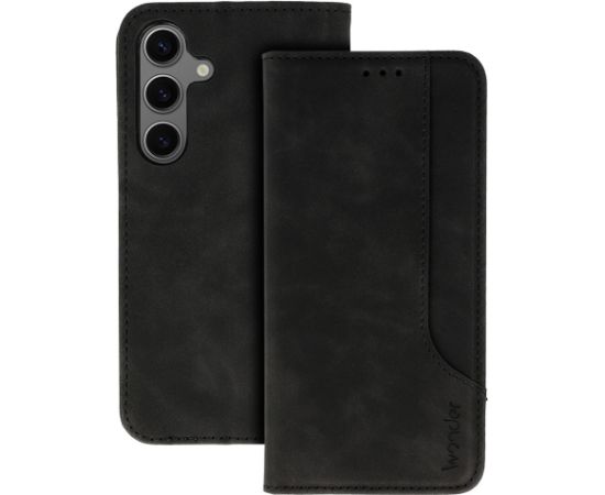 OEM Wonder Prime grāmatveida maks Samsung A256 Galaxy A25 5G melns