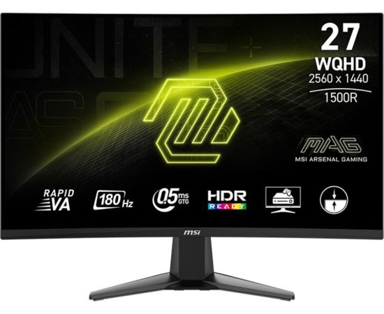 Monitor MSI 27"(68.6cm)TFT MSI MAG 27CQ6FDE QHD 180Hz 9S6-3CD91M-023 retail