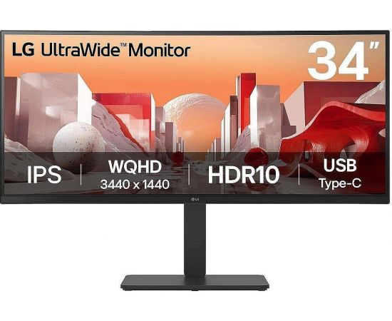 Monitor LG LG 34BA75QE-B.AEU 86,72cm 34Zoll IPS 3440x1440 21:9 300cd/m2 5ms 2xHDMI DP USB