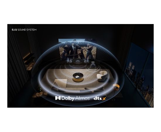 TCL Q Q75H Class 5.1.2 Channel Sound Bar with Dolby Atmos, Ray Danz Technology, and Wireless Subwoofwer