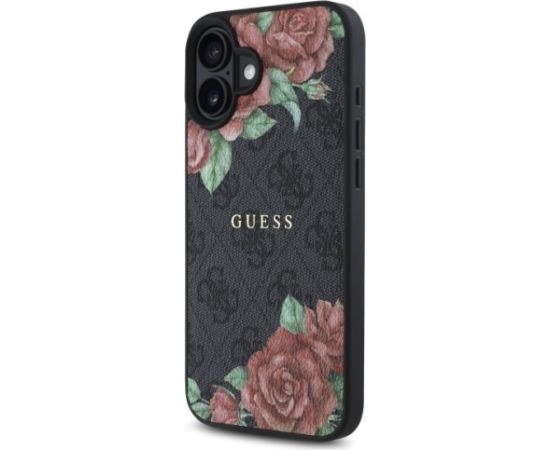 Guess GUHMP16SP4ROPEMCK 4G Flowers Print MagSafe Maciņš priekš Apple iPhone 16