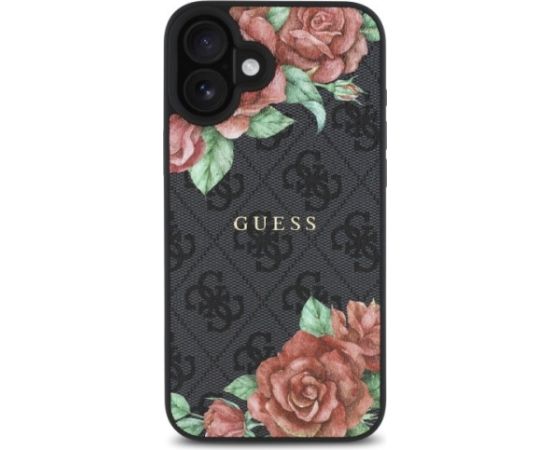 Guess GUHMP16SP4ROPEMCK 4G Flowers Print MagSafe Maciņš priekš Apple iPhone 16