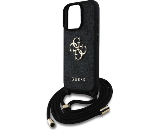 Guess GUHCP16LP4GMGCRK PU 4G Metal Logo Crossbody Strap Maciņš priekš Apple iPhone 16 Pro
