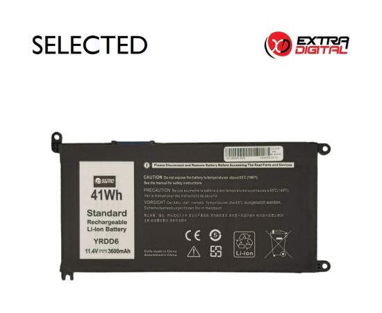 Extradigital Аккумулятор для ноутбука DELL YRDD6, 3600mAh, Extra Digital Selected