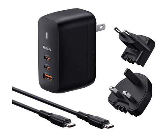 Mcdodo CH-8442 Tīkla lādētājs 65W / USB-C 2m / UK/US/EU Telefonu lādētāji 220v