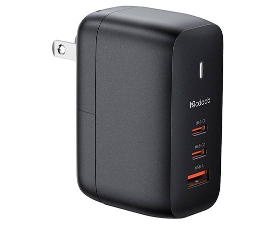 Mcdodo CH-8442 Tīkla lādētājs 65W / USB-C 2m / UK/US/EU Telefonu lādētāji 220v
