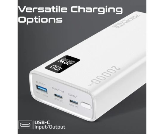 Promate Bolt-20PD Ārējas uzlādes baterija 20000mAh / USB-C PD 20W