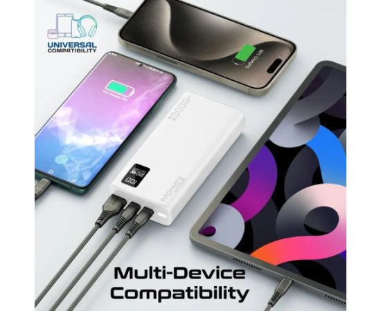 Promate Bolt-20PD Ārējas uzlādes baterija 20000mAh / USB-C PD 20W