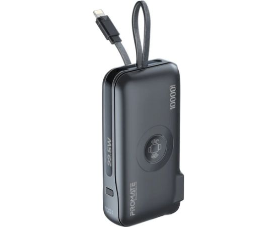 Promate PowerPack-10i Переносная зарядная батарея 22W / 10000mAh / USB-C / QC3.0 / iWatch 2,5W / 220V EU/US/UK