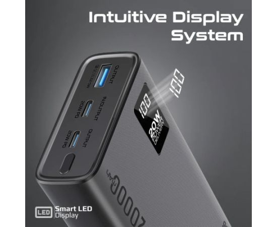 Promate Bolt-20PD Ārējas uzlādes baterija 20000mAh / USB-C PD 20W