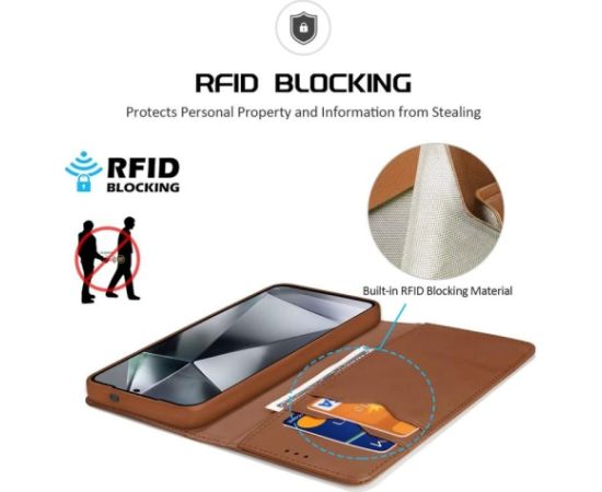Case Dux Ducis Hivo for Samsung S938 S25 Ultra brown