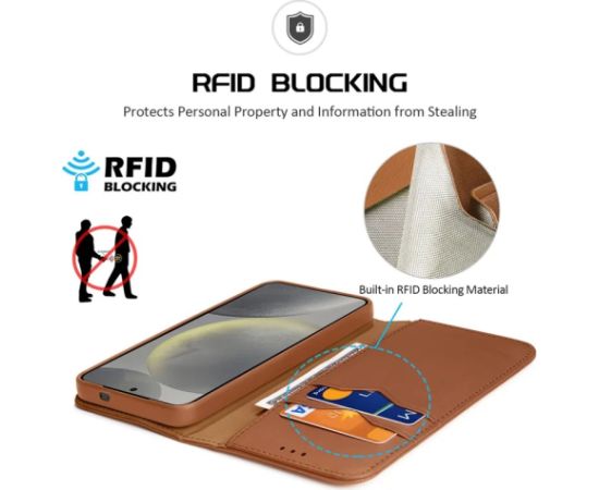 Case Dux Ducis Hivo for Samsung S936 S25+ brown