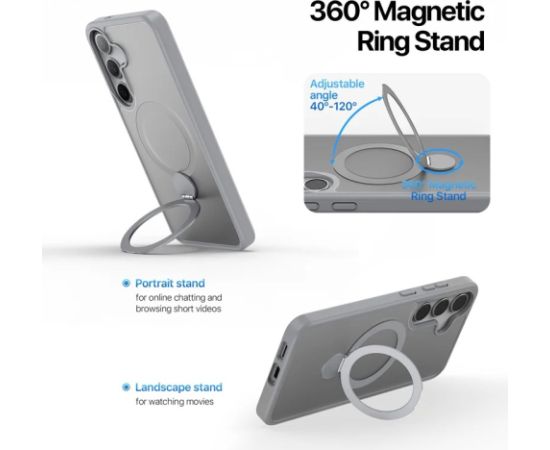 Чехол Dux Ducis Yind With Magnetic Stand для Samsung S936 S25+ серый