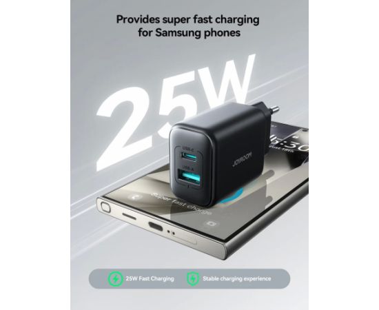 Charger Joyroom JR-TCF13 25W USB-C/USB-A black