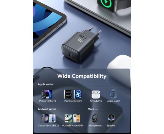 Сетевая зарядка Joyroom JR-TCF20 20W USB-C + USB-C to USB-C cable 1.0m белая