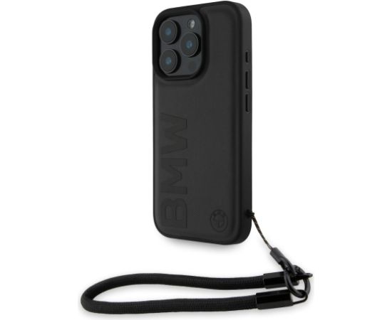 BMW Leather Signature and Strap Case maciņš priekš Apple iPhone 16 Pro