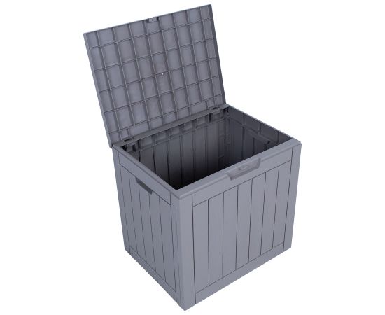 Storage box PORTOLA 56x43xH53cm/118L, grey plastic