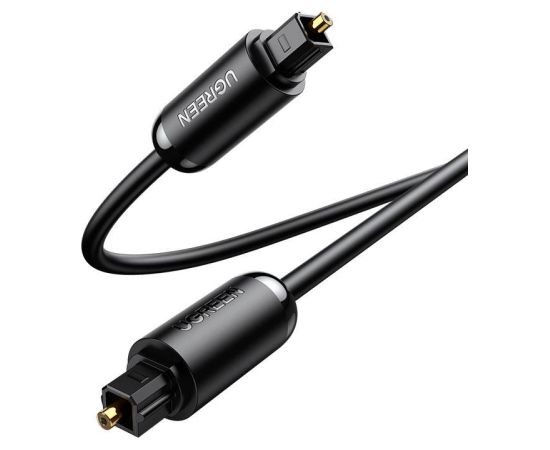 UGREEN AV122 Toslink audio optiskais kabelis, alumīnija pīts, 1 m (melns)