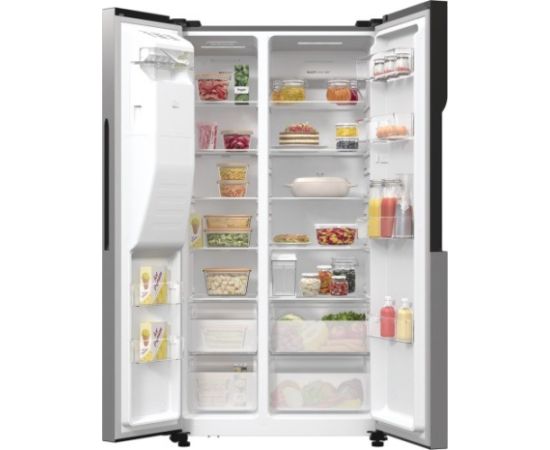 Gorenje NRR9185ESXL side-by-side refrigerator Freestanding 550 L E Silver