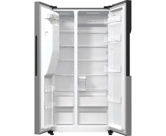 Gorenje NRR9185ESXL side-by-side refrigerator Freestanding 550 L E Silver