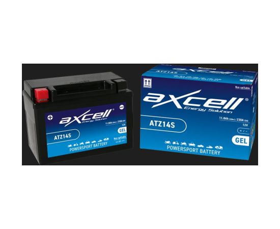 11.8Ah 230A Axcell GEL moto akumulators 150x87x110 Akumulatori