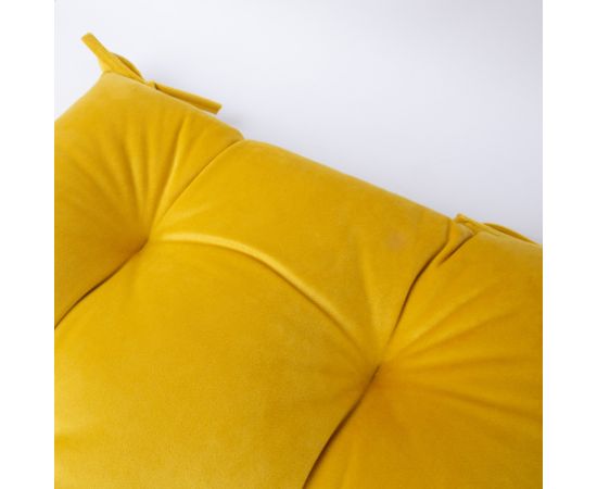 Chair cushion VELVET 2, 40x40cm, yellow