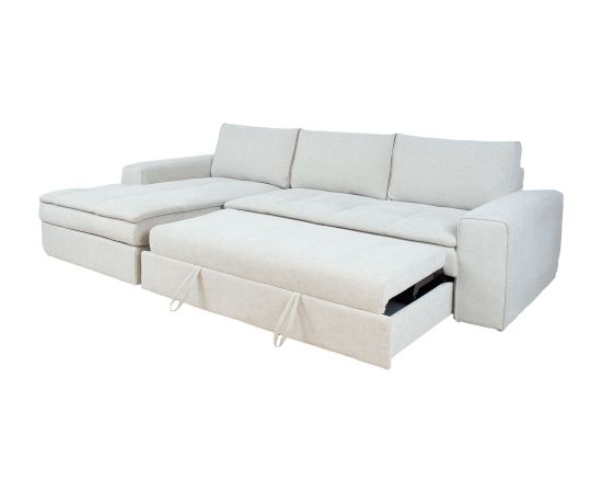 Corner sofa bed KAJA LC, beige