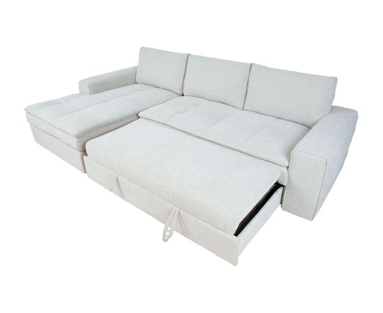 Corner sofa bed KAJA LC, beige